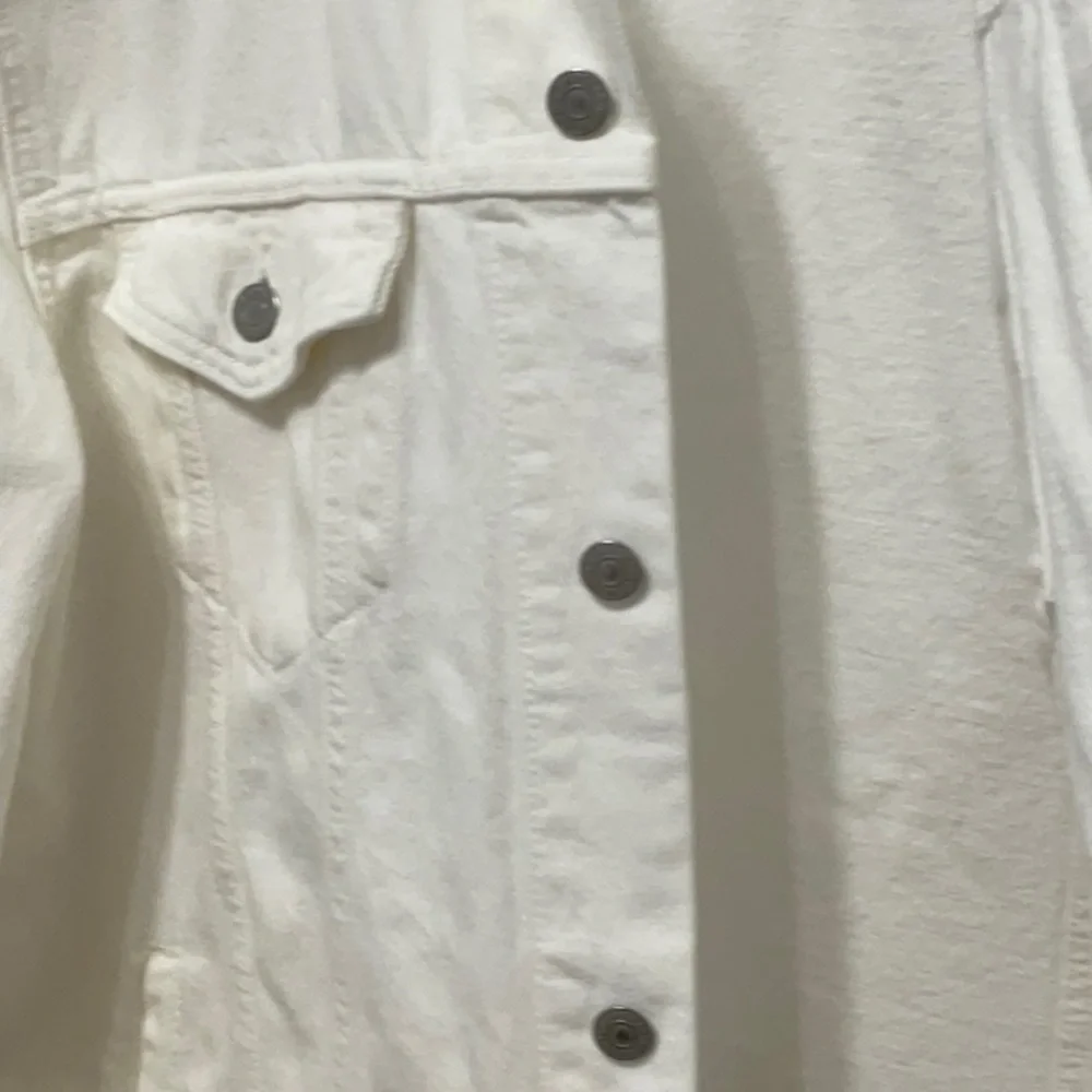Levi's Trucker Jacket White Denim Men’s Size XL - Picture 7 of 9